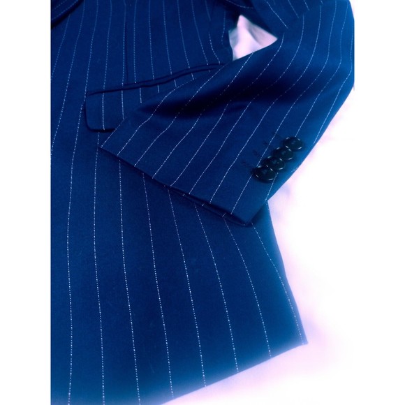 3 piece Suit Striped Navy Blue size 30 NWT - Picture 5 of 16
